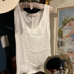 Loft XS Sleeveless white top